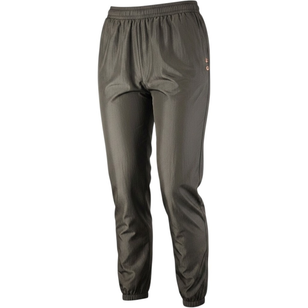 Black Capri Pants Elastic Waist Faux Button Detail Length 24  3XL